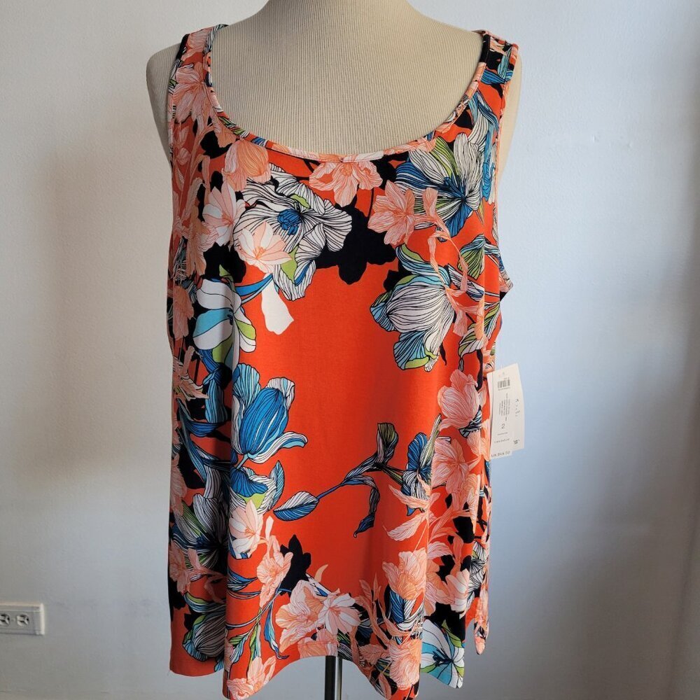 NWT Chico’s Floral Tank Top (Chico Size: 2) - Picture 16 of 16